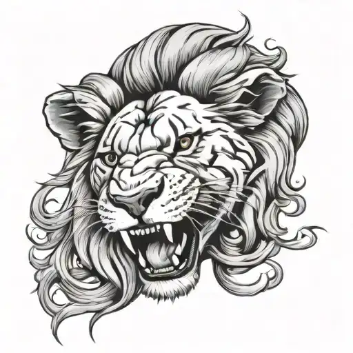 Lion Open Mouth