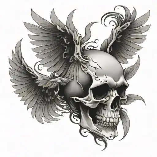 Skull With Wings