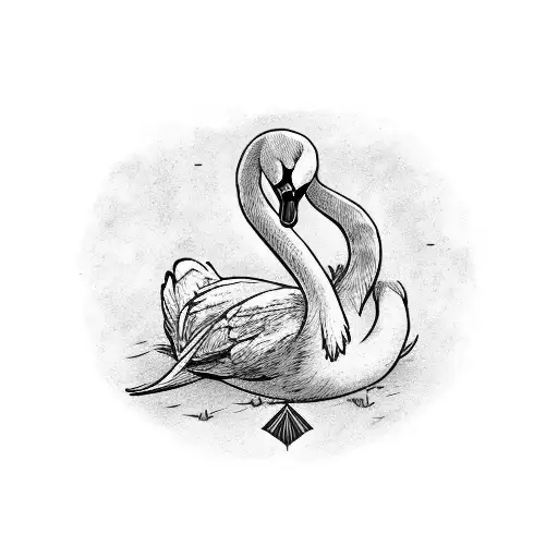 Swan With An Arrow Through Its Heart