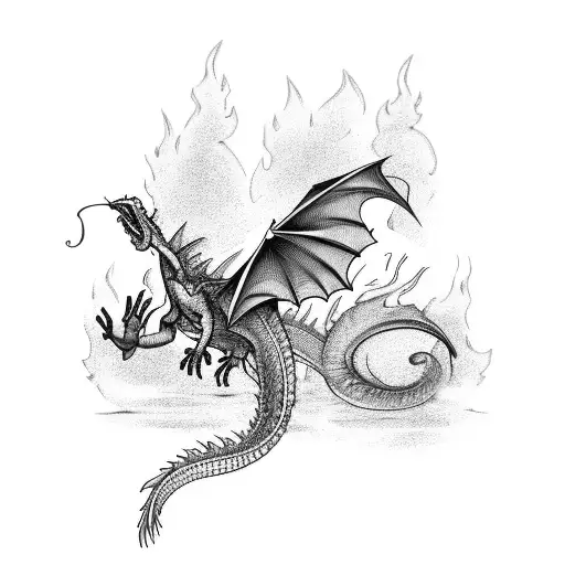 A Fire And A Water Dragon