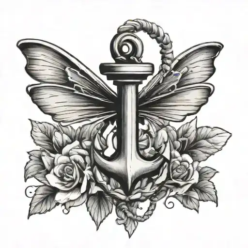 A Simple Small Anchor And Something To Do With A Bee