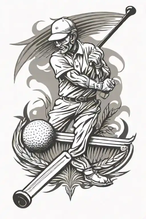 Golf Cricket Father