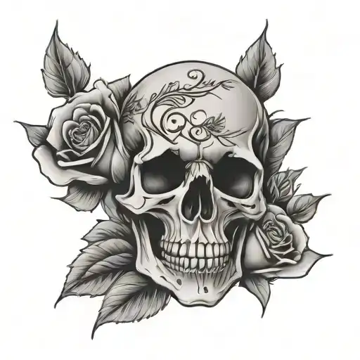 Skull Rose