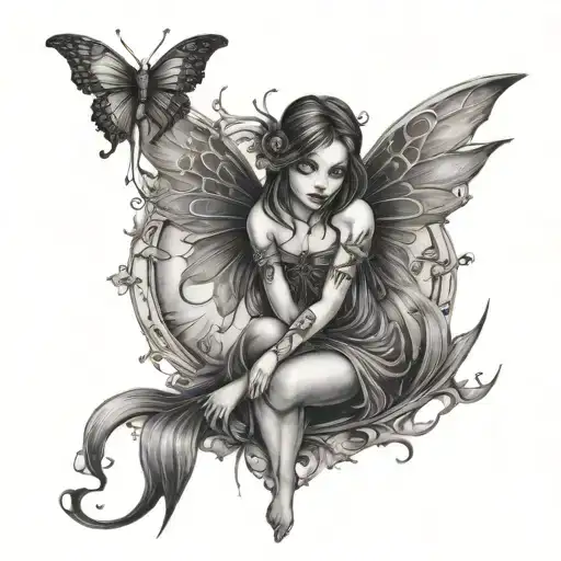 Gothic Fairy Tatoo