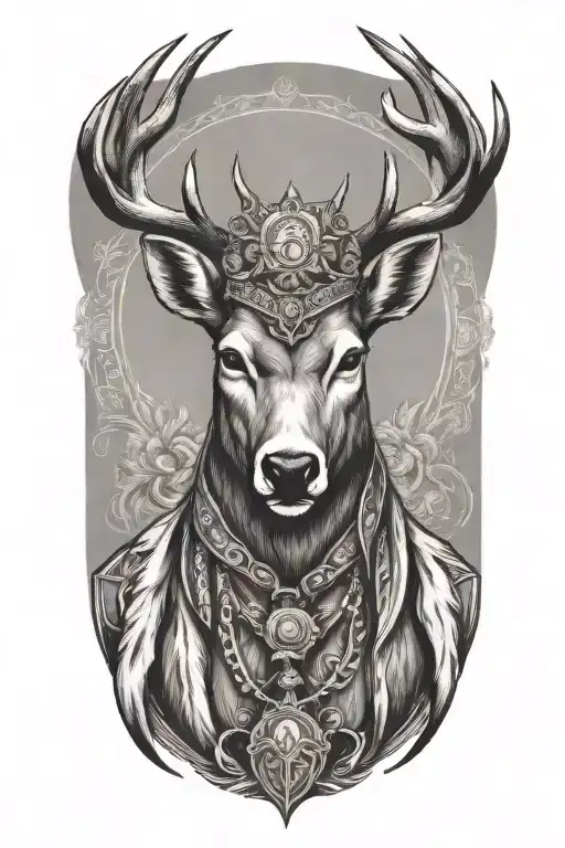 Put Human Head Under Deer Head