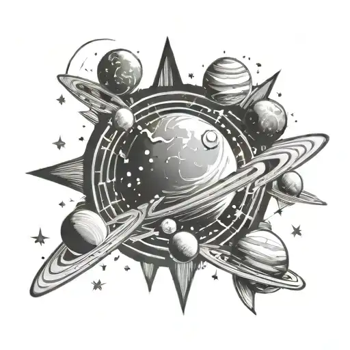 Space And Stars And Planets