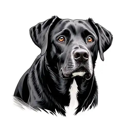 Black Lab Dog