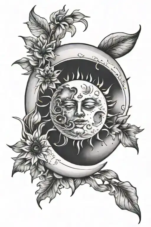 Moon And Sun Fine Line