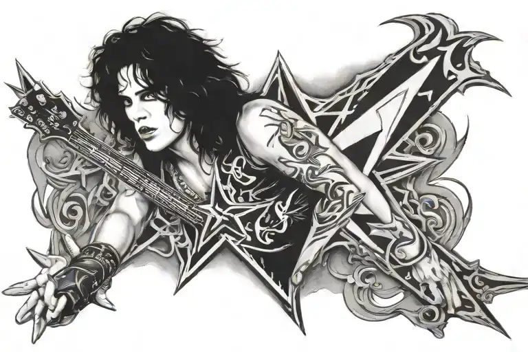 Paul Stanley's Autograph And Star