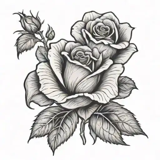 Heart And Rose Growing