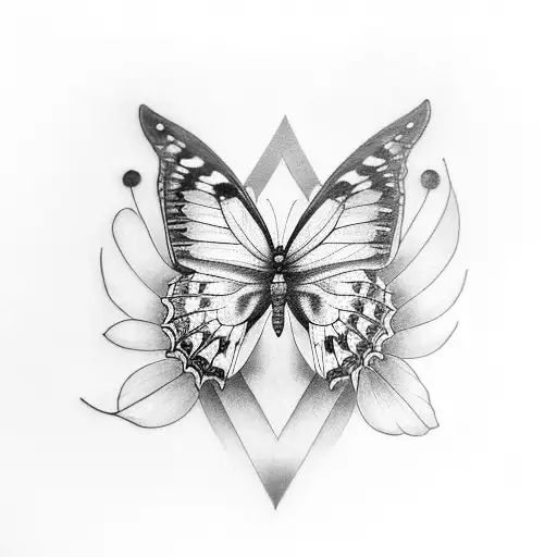 Butterfly On Forearm For Male