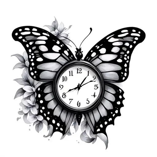Butterfly Clock