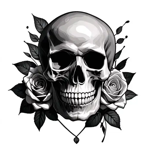 Skull And Roses