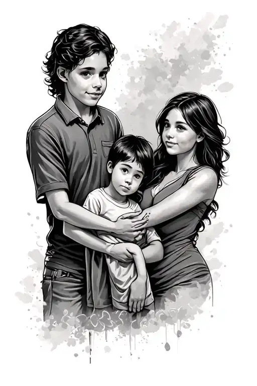 Fore Arm Tatto About A Family Of 2 Brothers And A Mom