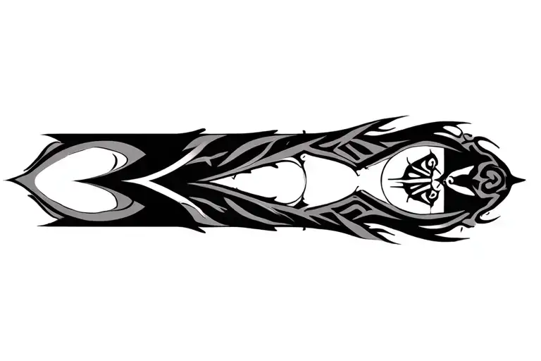 Tribal Hourglass Filled