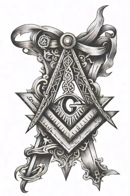 Masonic Square And Compass