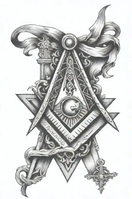 Masonic Square And Compass