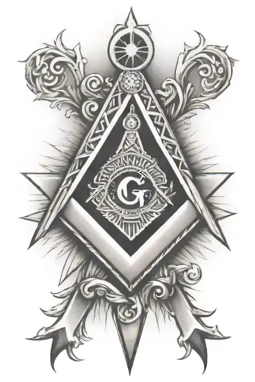 Masonic Square And Compass