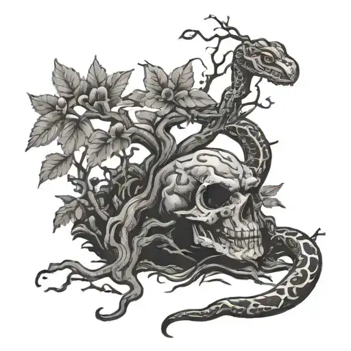 Poison Tree With Snake