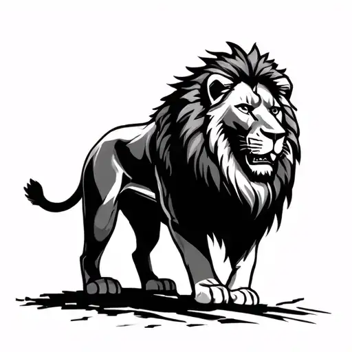 Biker Conquering Lion King