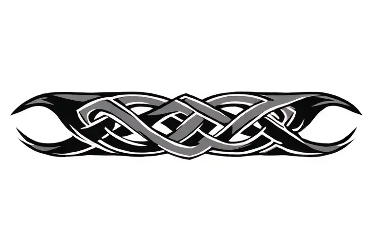 Abstract Viking Tribal Knot