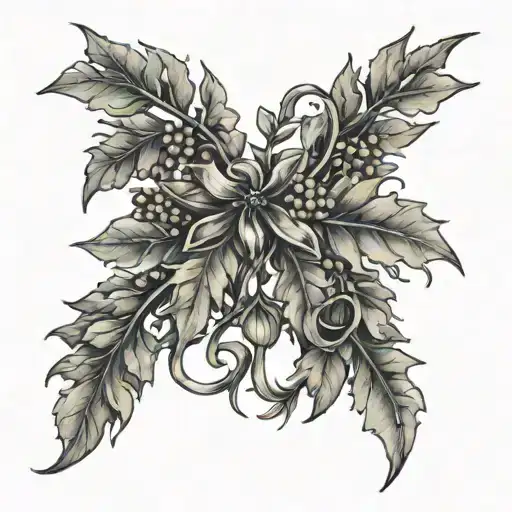 Long Hunting Bow & Rowan Tree Intertwined