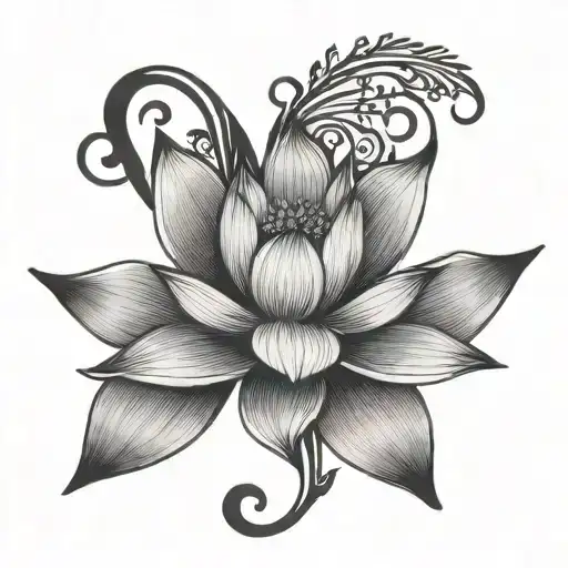 Word Resilience With A Lotus Flower