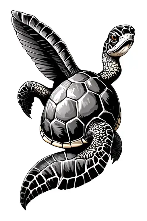 Turtle Samoan Themed For Leg And Ankle