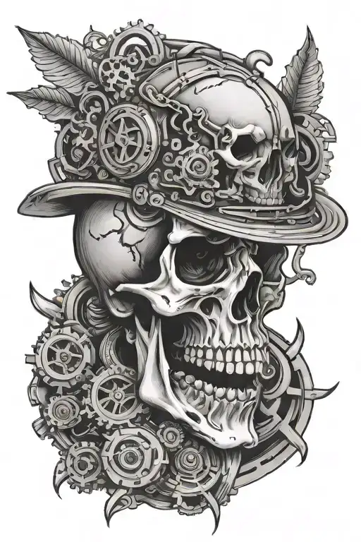 Gear Head Skull