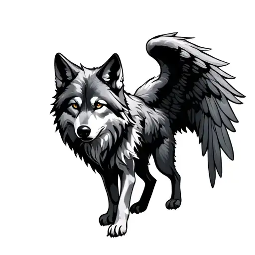 Wolf With Wings