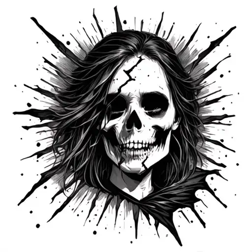 A Tattoo Design With A Meaning Of Being Broken Find Your Way Threw Life With A Emo Style