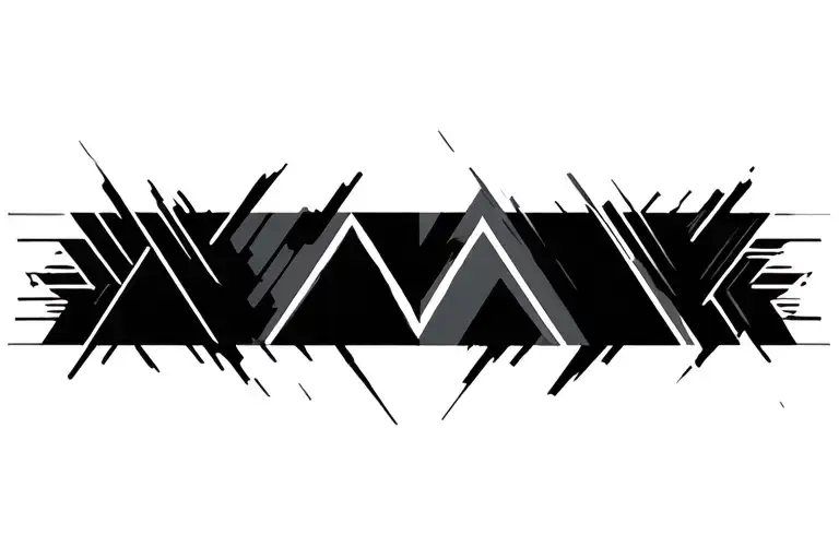 Triangles In Motion Trails Merging