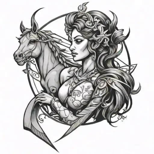 Sagittarius Goddess Sexy Woman