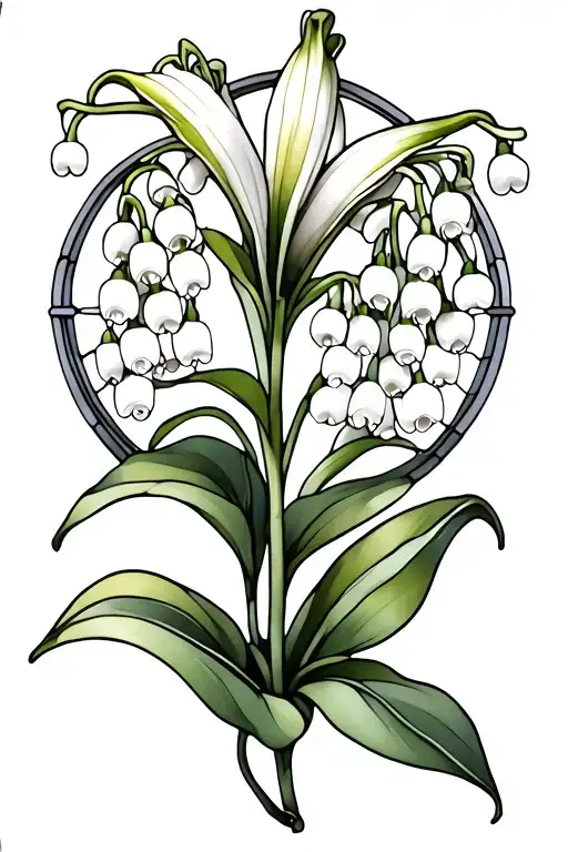 Lily Of The Valley Stained Glass Window
