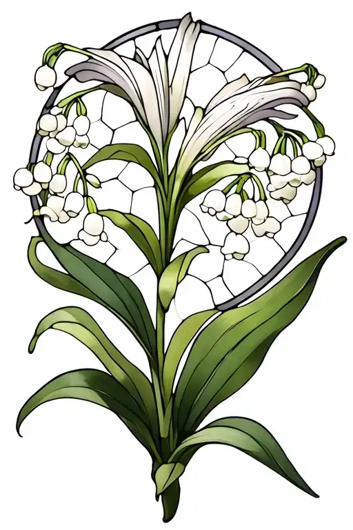 Lily Of The Valley Stained Glass Window