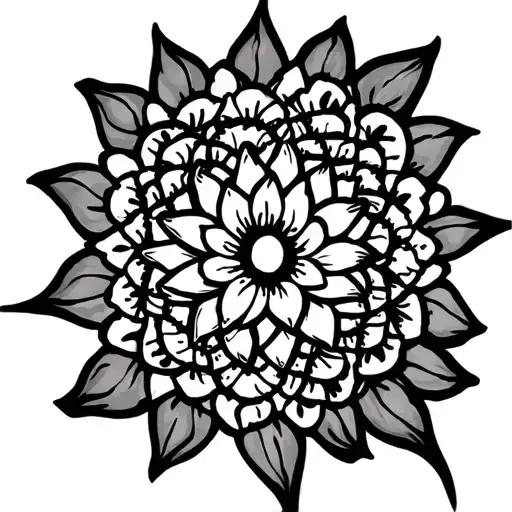 Lotus Mandala Hindu Symbols