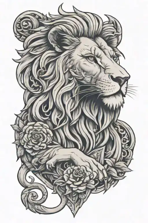 Love Weed Doller Lion Standing Proudly