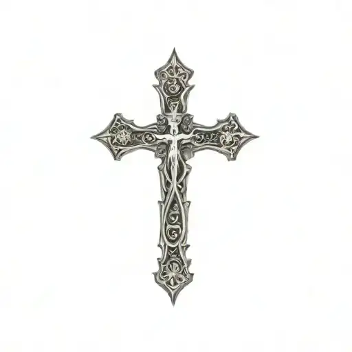 The Chosen One In A Gothic Cross