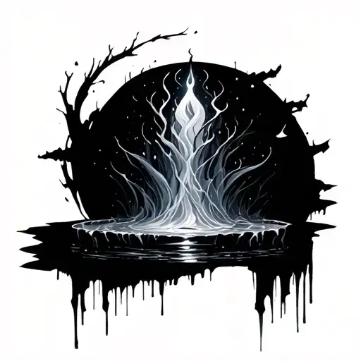 Wishing Well Mystic Ash Abstract