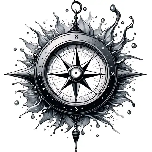 Water Compass Mirror