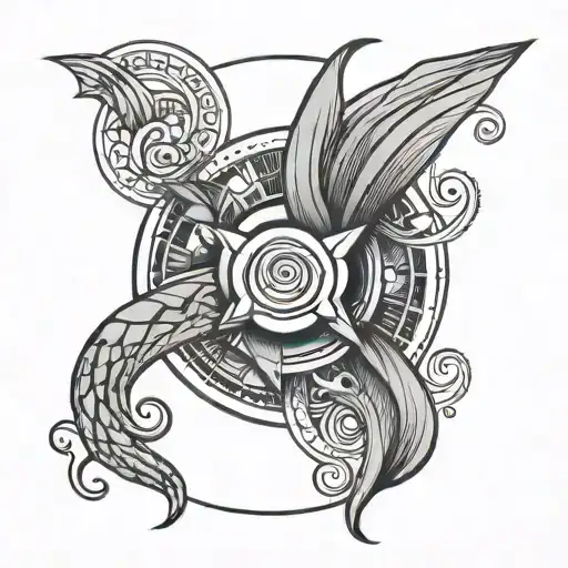 Aquarius Geometric Design