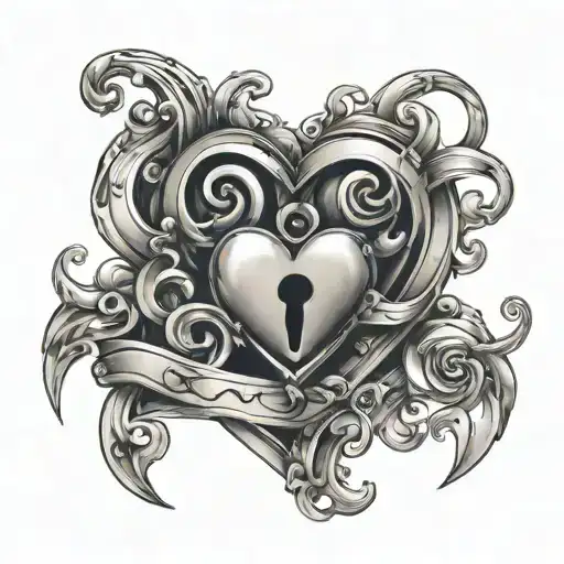 Kids Names With Hearts And Locks Symbolizing