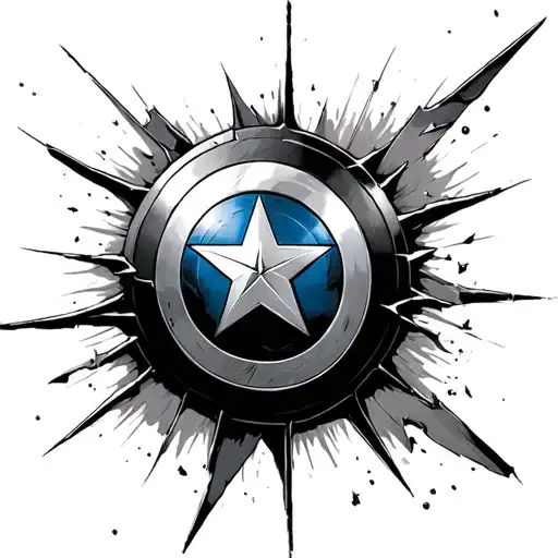 Captain America Shield Broken
