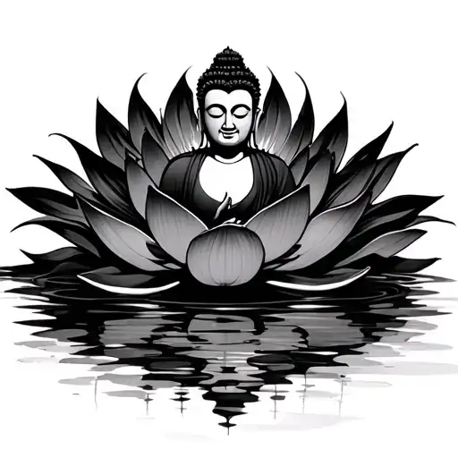 Lotus Flower Buddha Floating