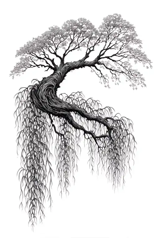 Weeping Willow Tree Back