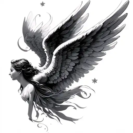 999 And Angel Wings Flying