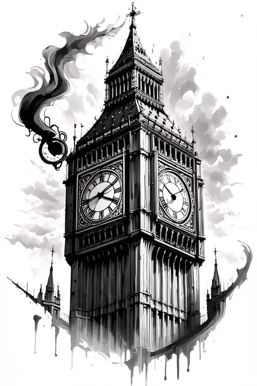 Big Ben Transformed Into A Steampunk Clock Tower