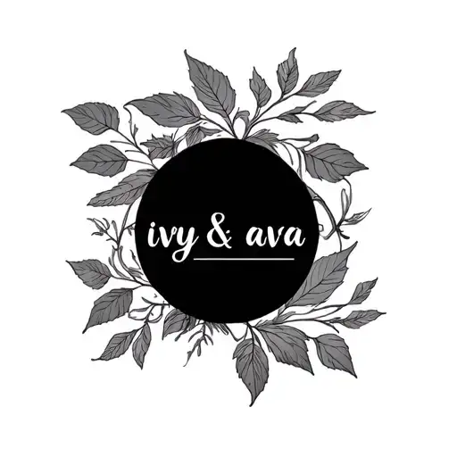 Ivy And Ava Name Written Female