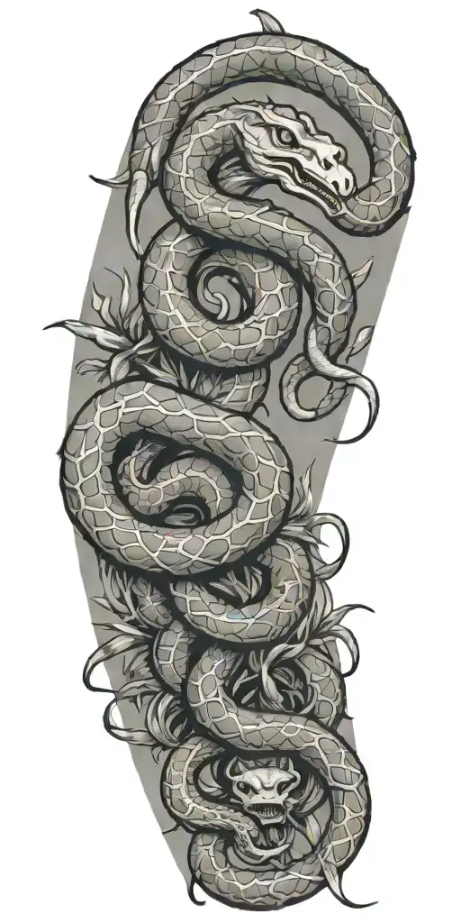 Arizona Desert Theme With Scorpions And Snake