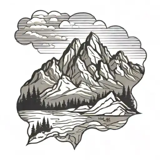 Mountain Range Silhouette